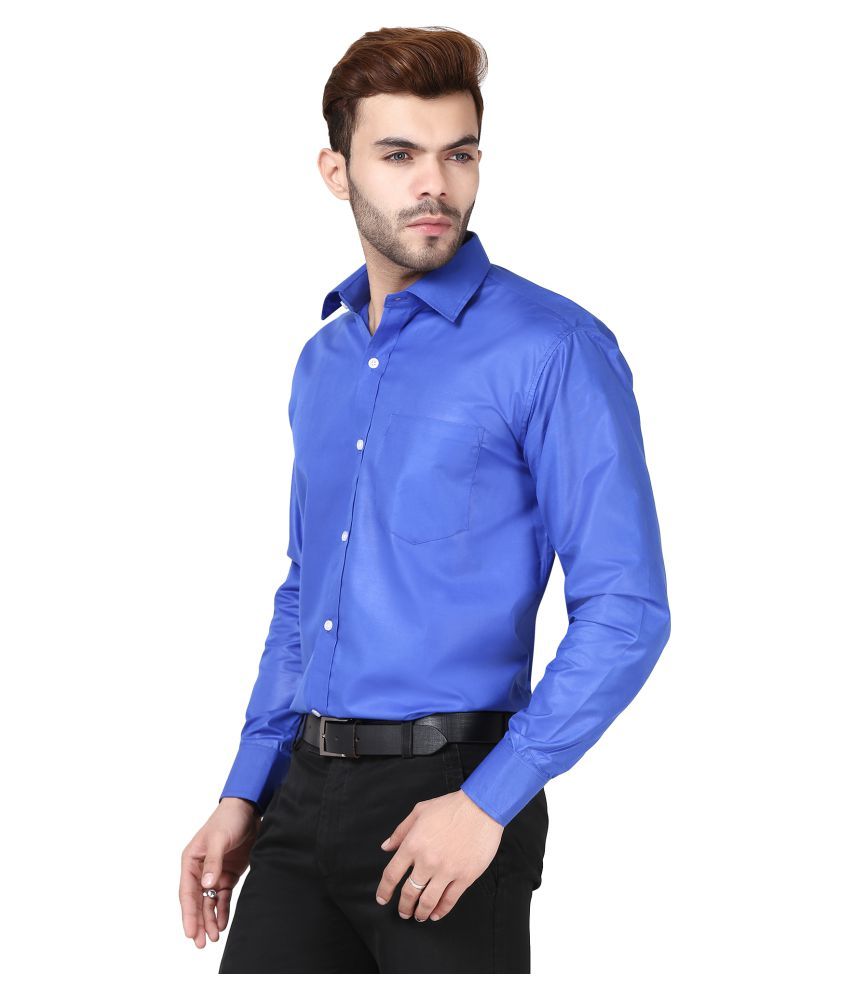 formal blue shirts