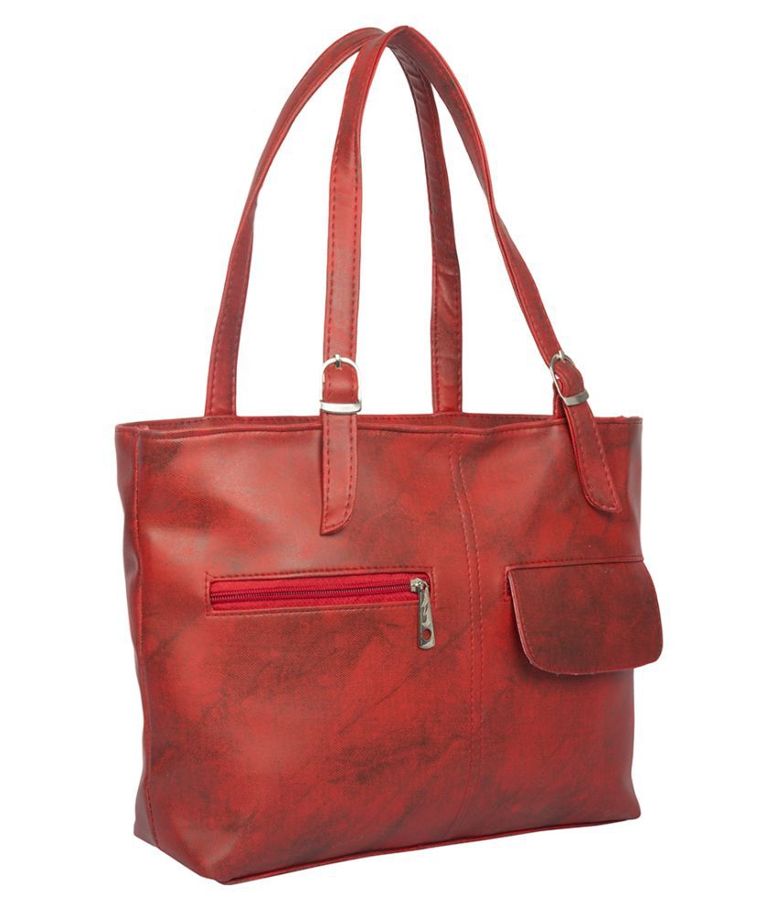Freya Red P.U. Shoulder Bag - Buy Freya Red P.U. Shoulder Bag Online at ...