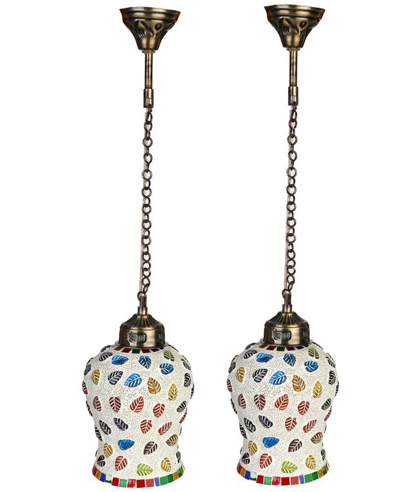     			Somil Glass Exclusive Pendant Multi - Pack of 2