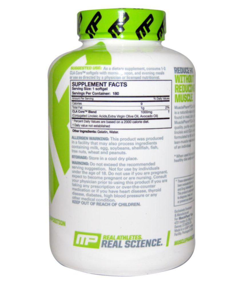 Muscle Pharma CLA Core 90 Count 150 gm Fat Burner Capsule Buy Muscle