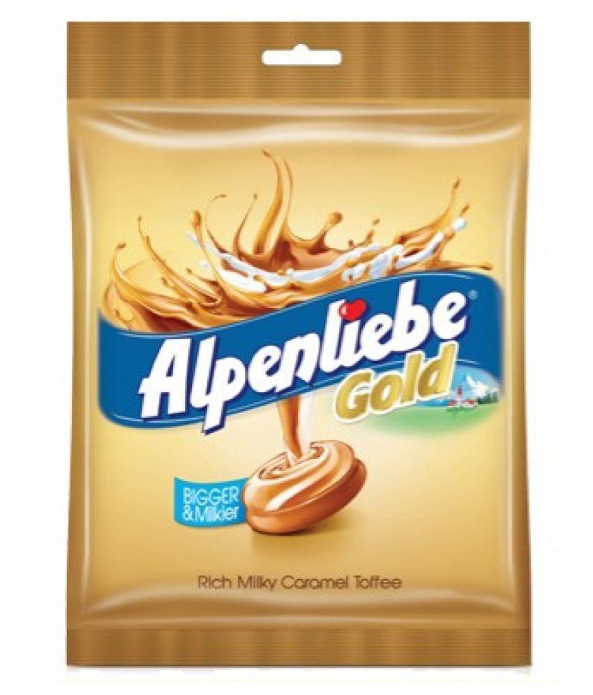 Alpenliebe Gold Candy Flavour Caramel Candy Drops 156.4 gm Pack of 4