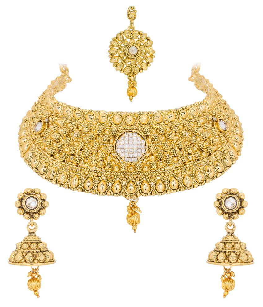 The Luxor Designer Heavy Choker Necklace Set Buy The Luxor Designer