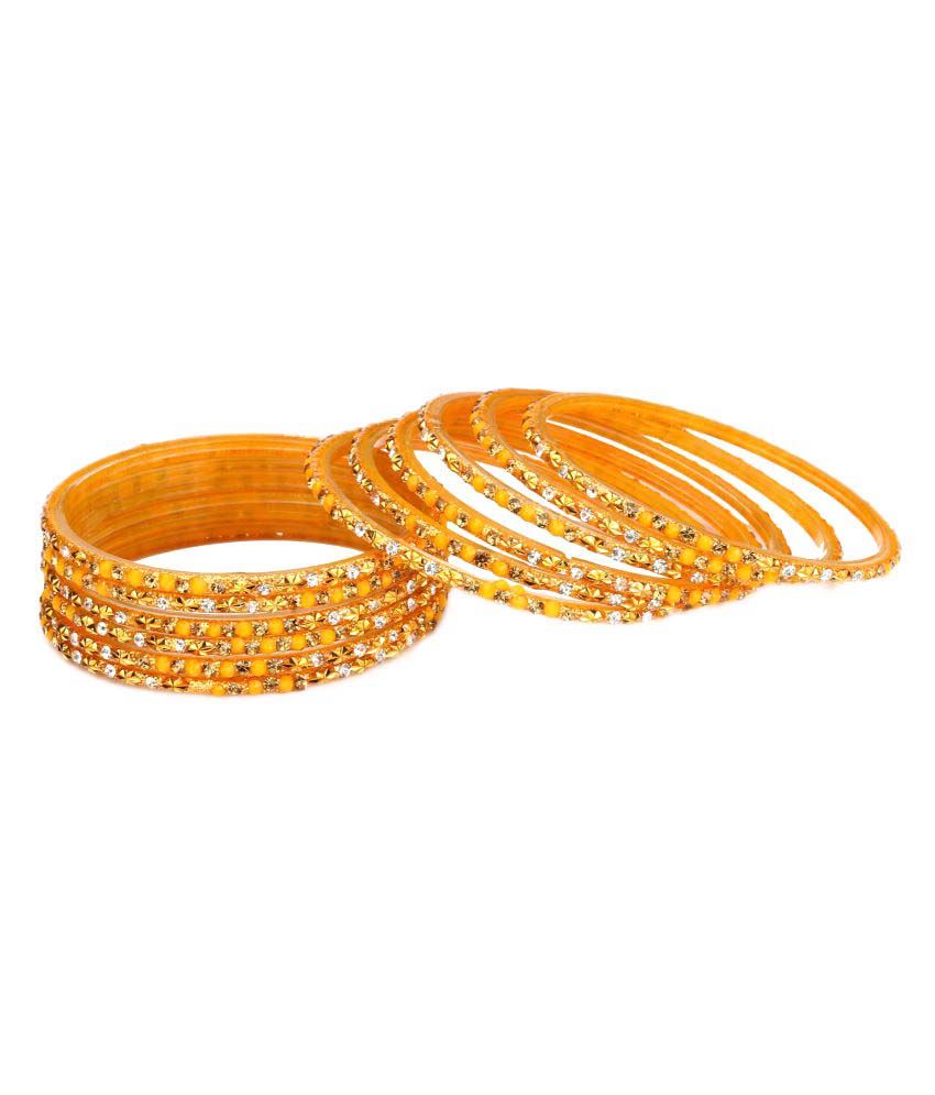     			Somil 12 Colorful Glass Bangle Party Set Fully Ornamented With Colorful Beads & Crystal With Safety Box-EJ_2.2