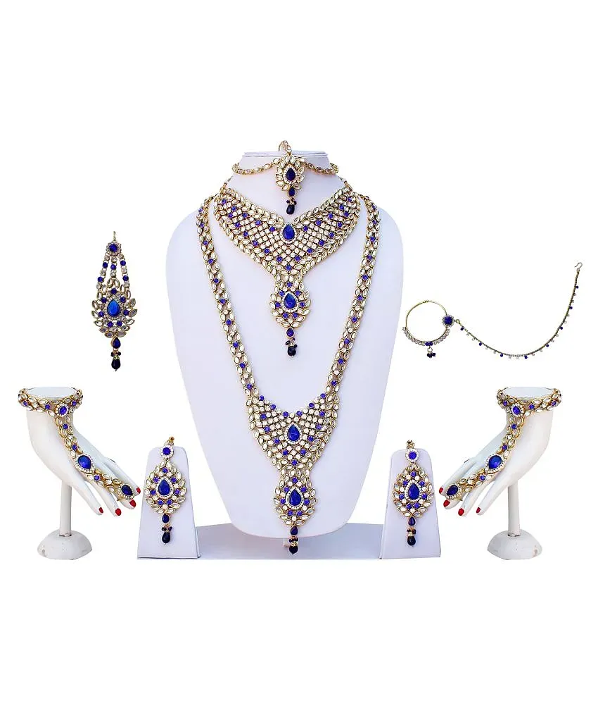 Lucky jewellery alloy sale bridal set