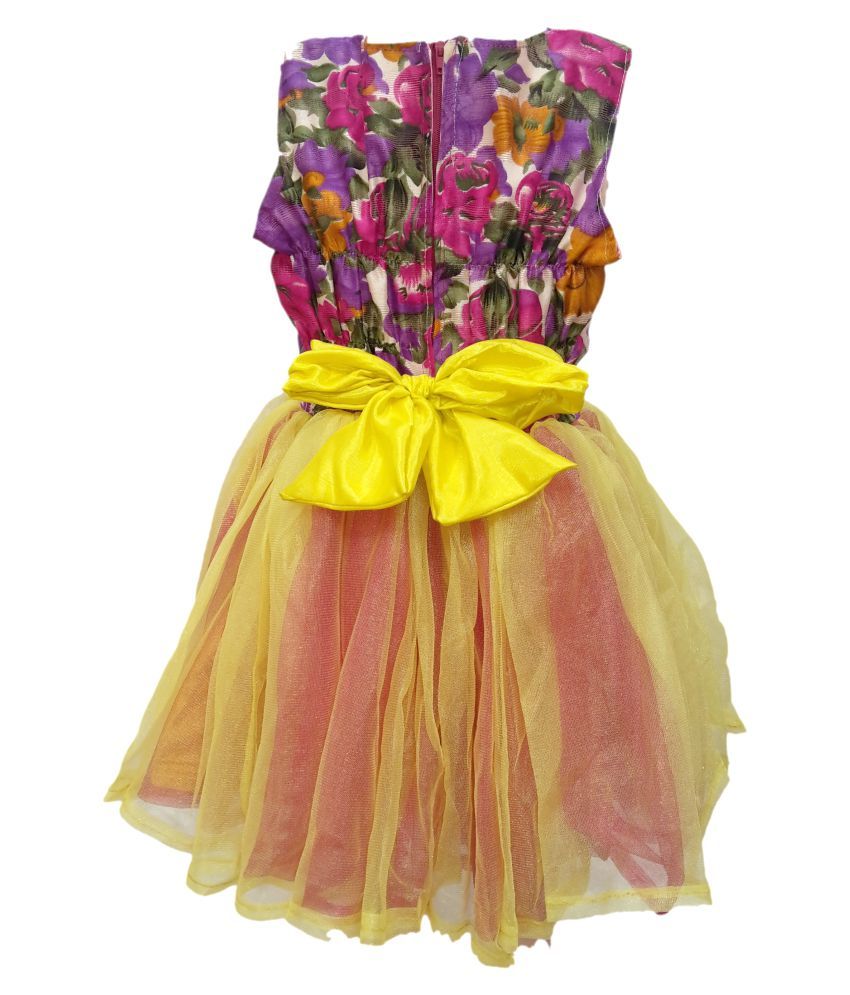 Kaku Fancy Dresses Flower Frock fancy dress for kids,Western Costume