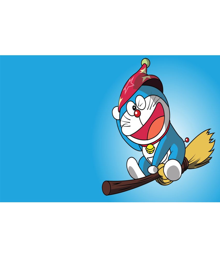 My Home Doraemon fly SIZE 30 cm X 45 cm Paper Wall Poster 