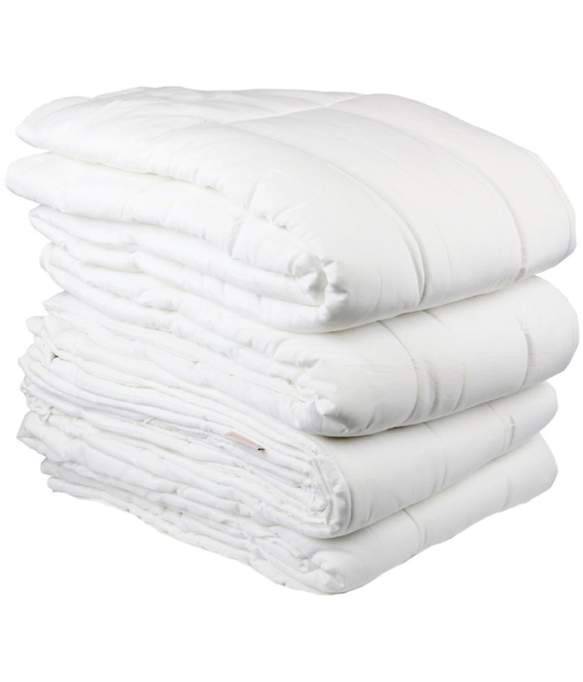 Just Hospitality Queen Cotton Plain White Comforter Buy Just