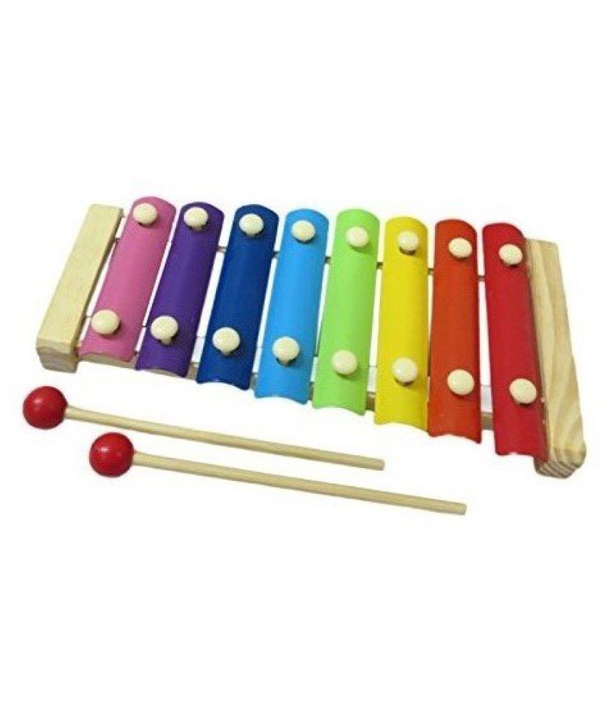 Wonderful Voice Multicolor Wooden Xylophone For Kids Musical Toy With 8 ...