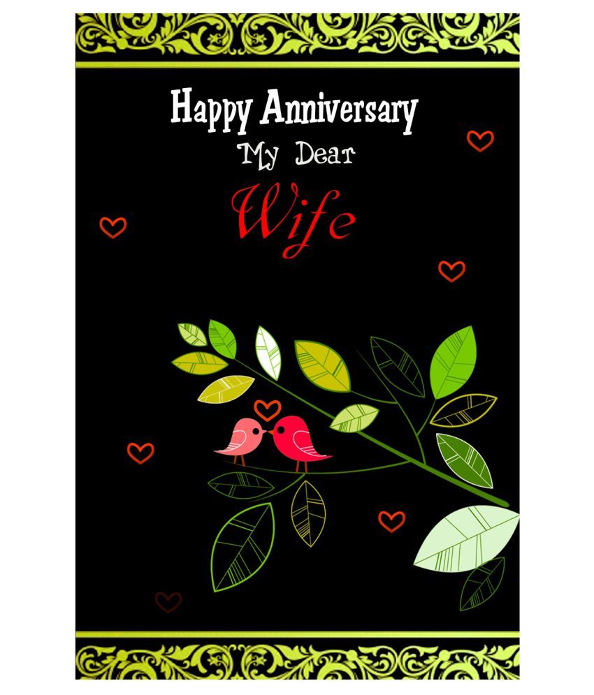 Happy Anniversary My Dear Wife Poster Buy Online At Best Price In India Snapdeal snapdeal