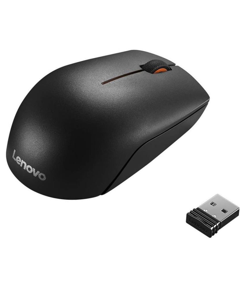     			Lenovo 300 wireless compact Black Wireless Mouse