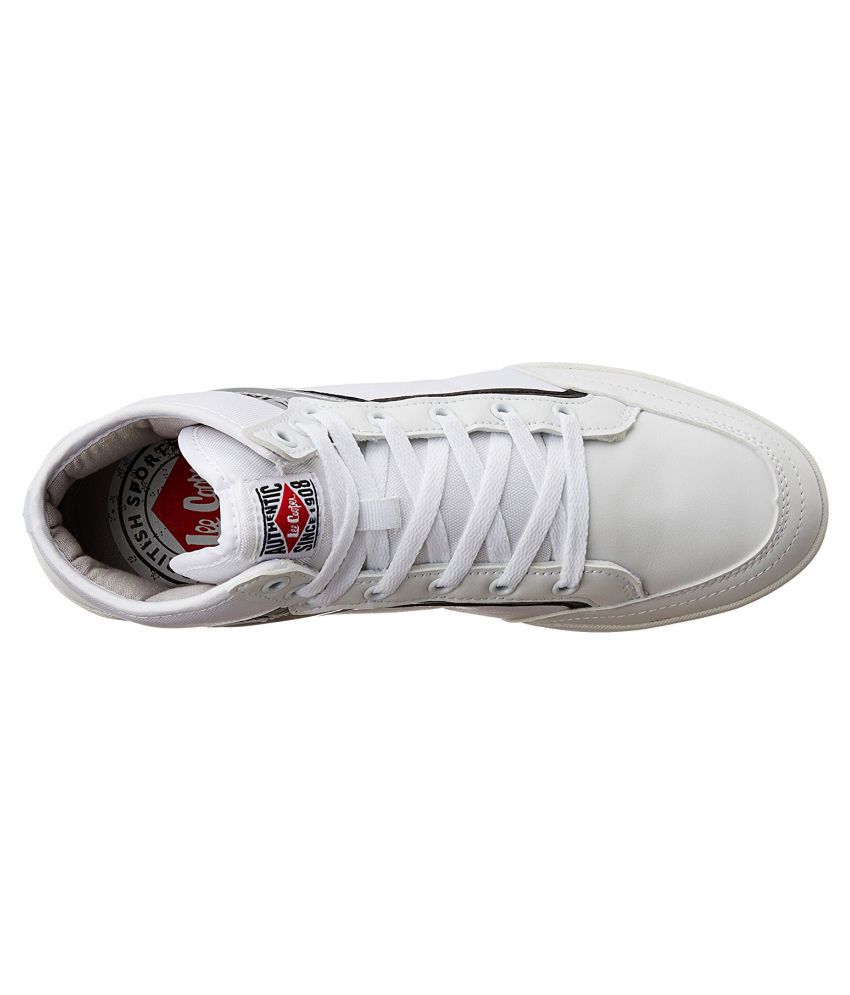 lee cooper white casual shoes