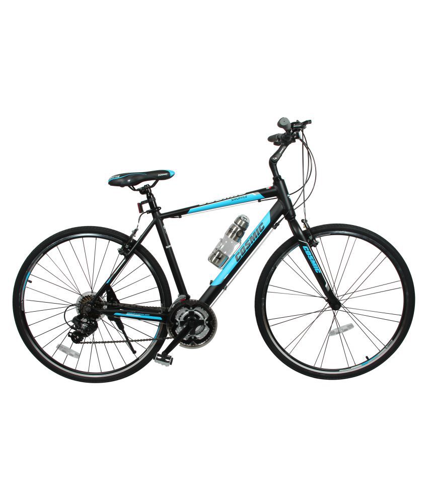     			Cosmic Shuffle 700 C Black 28T Hybrid Adult Bicycle Adult Bicycle/Man/Men/Women / Gear cycle