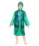 Goodluck Girls Dotted Pattern Full Sleeve Raincoat