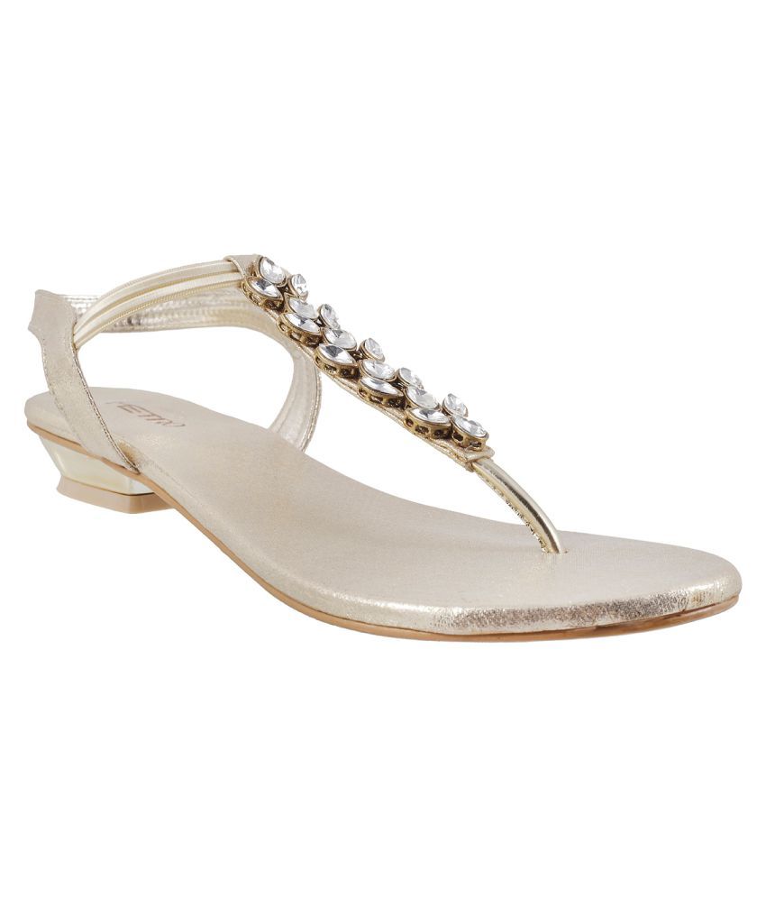 fancy gold flats