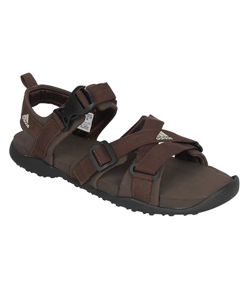 Adidas BA5372 Brown Floater Sandals 