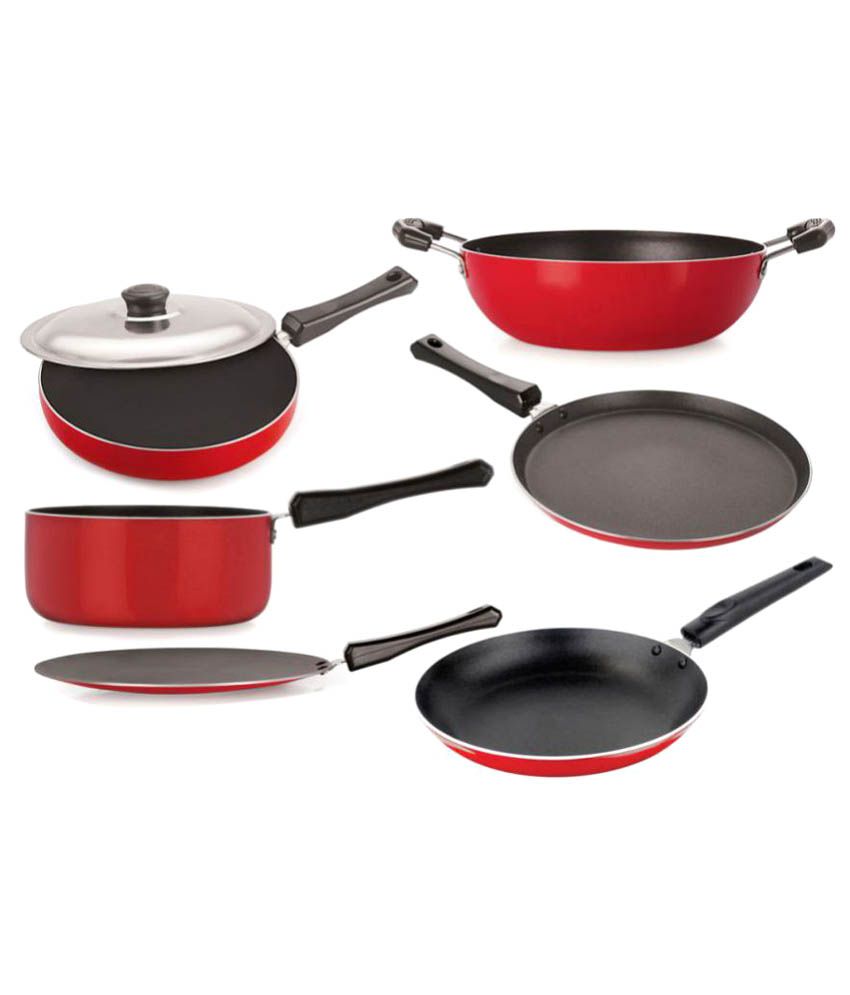 Nirlon 6 Piece Cookware Set Buy Online at Best Price in India Snapdeal