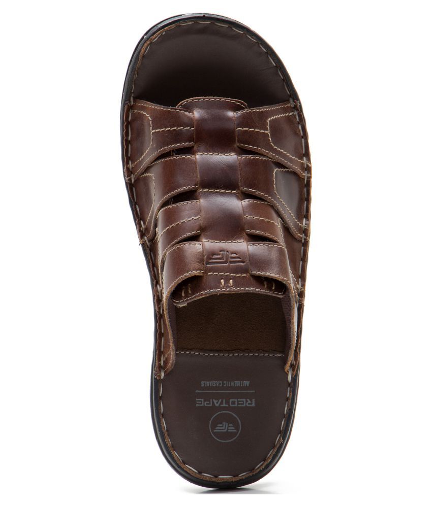 redtape slippers leather