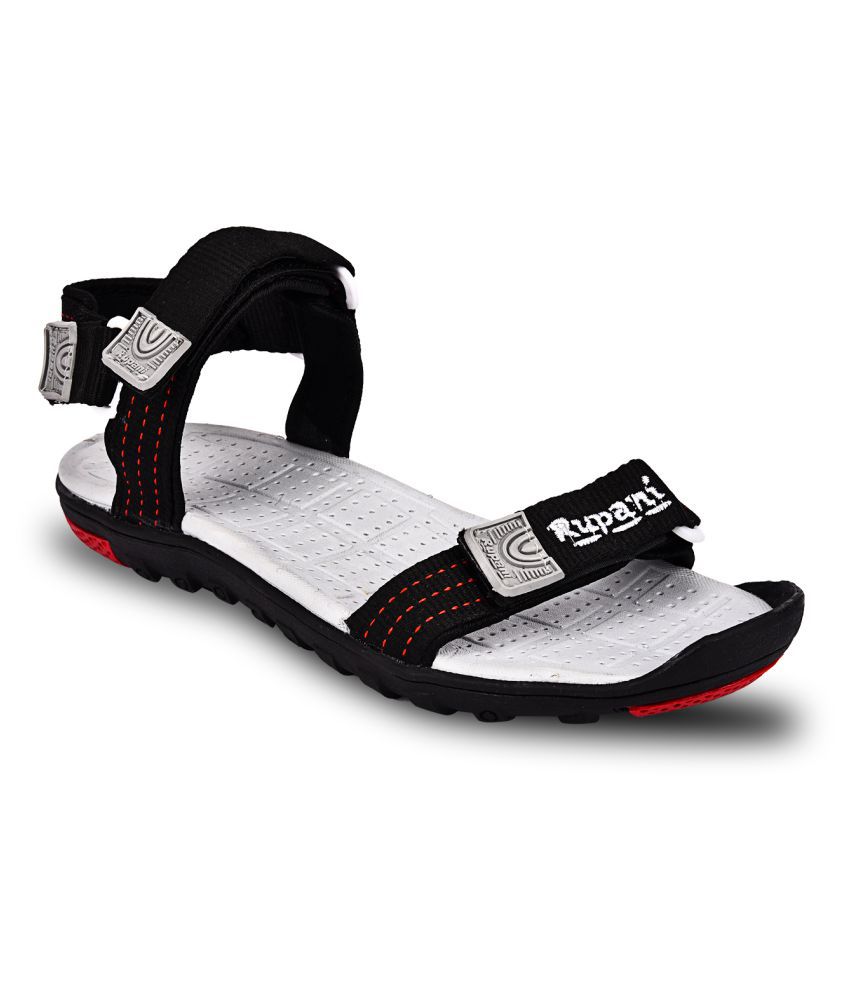 Rupani Black Floater Sandals - Buy 
