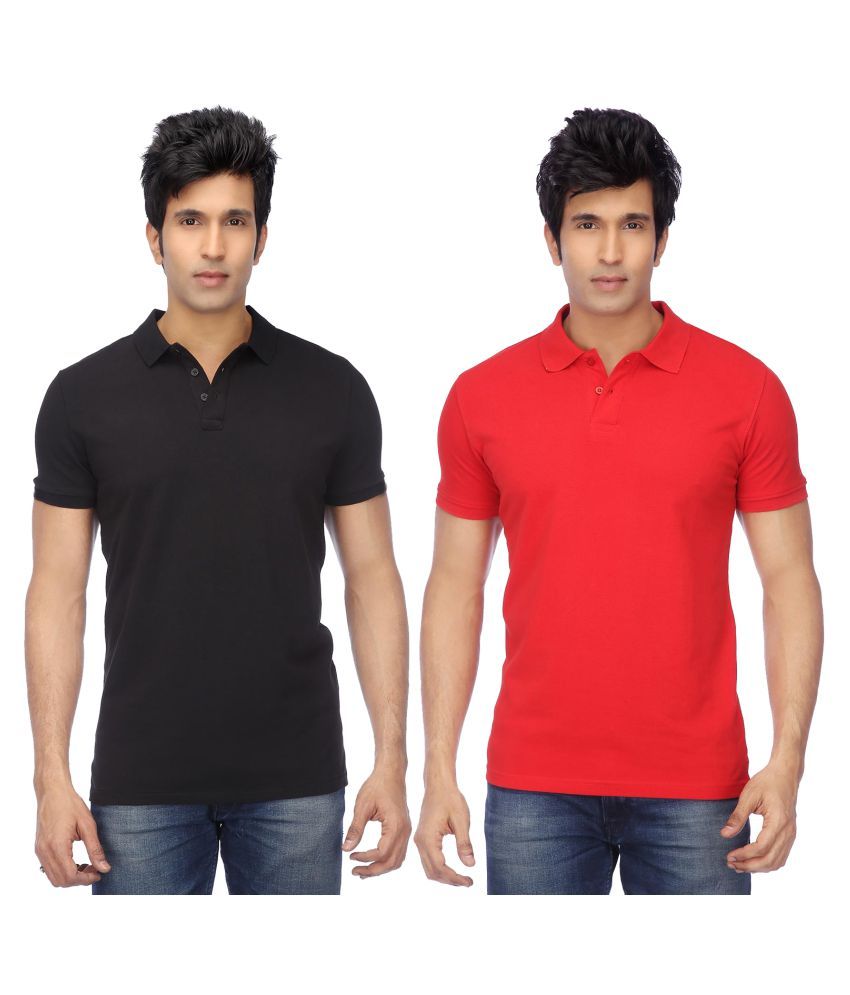     			Concepts Multicolor Slim Fit Polo T Shirt Pack of 2