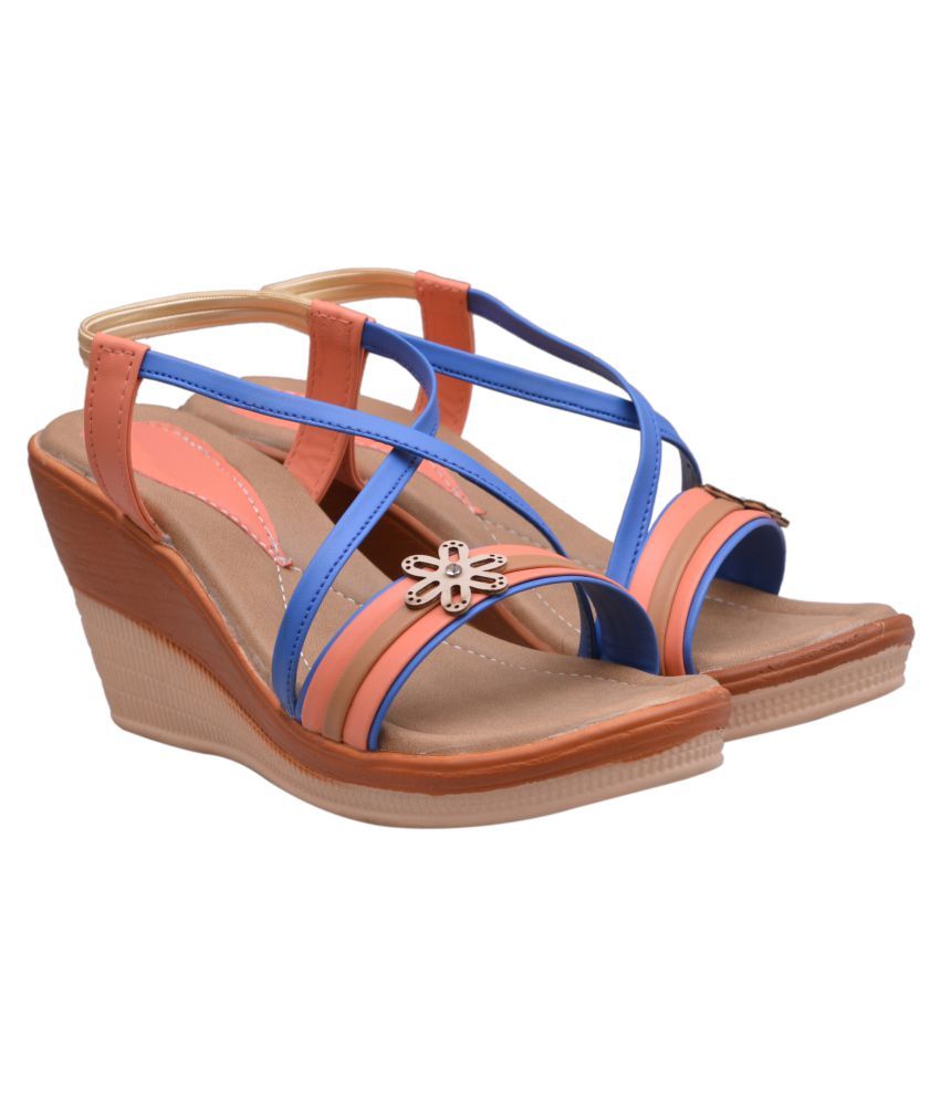 multi coloured wedges
