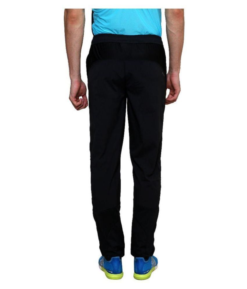 nike black polyester lycra trackpants