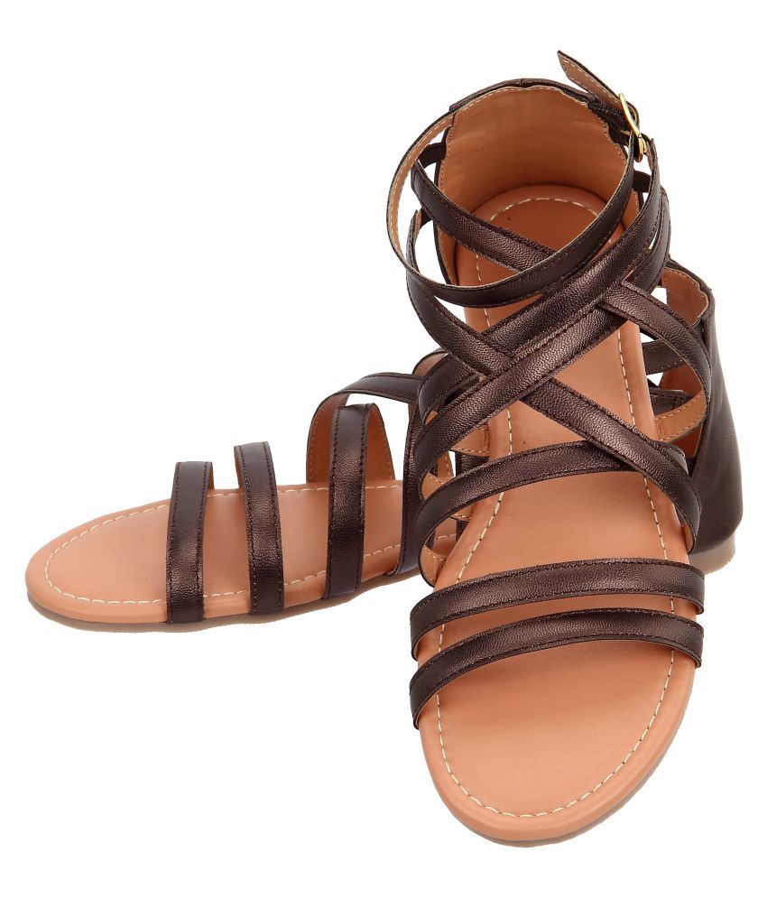 pointy brown flats