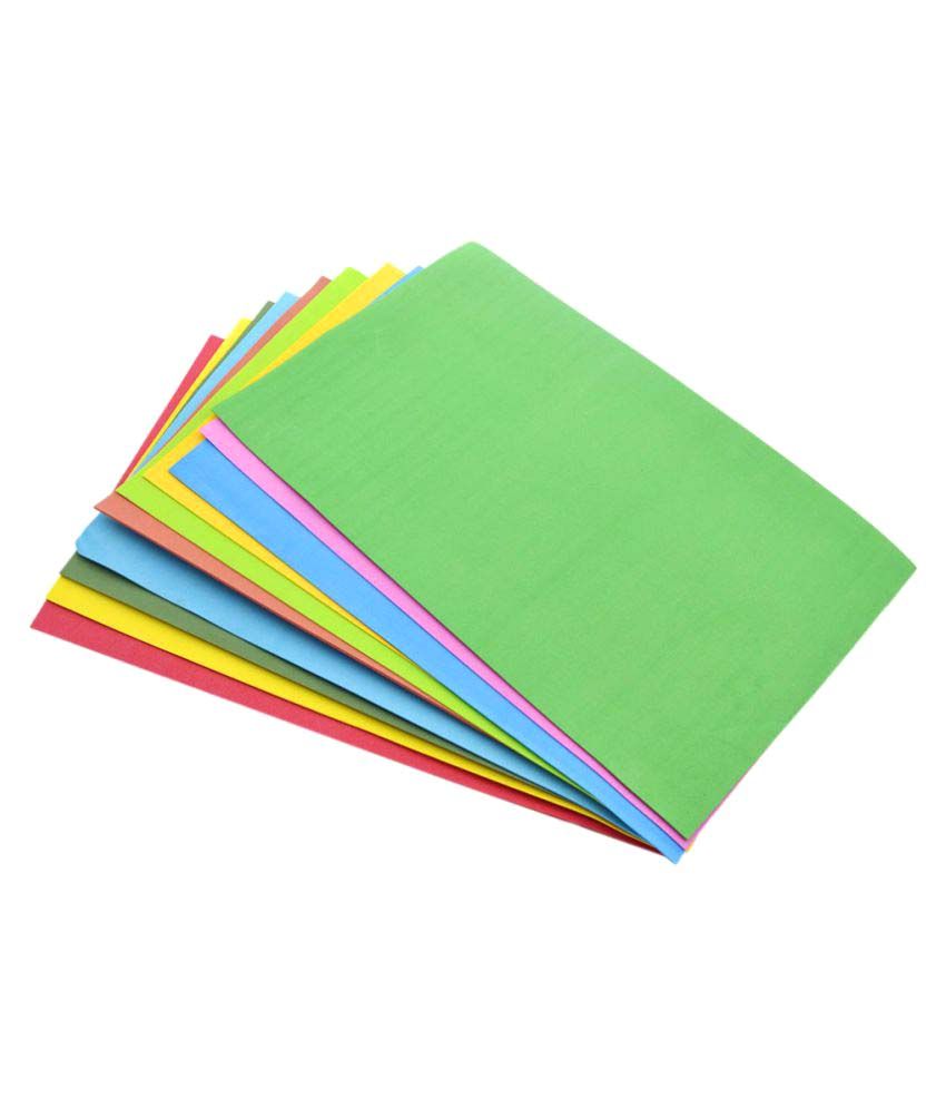 DWeS Multicolor A4 Color Paper for Photocopy Art & Craft printing (100 ...