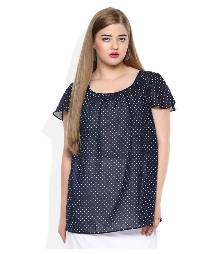 georgette plus size tops