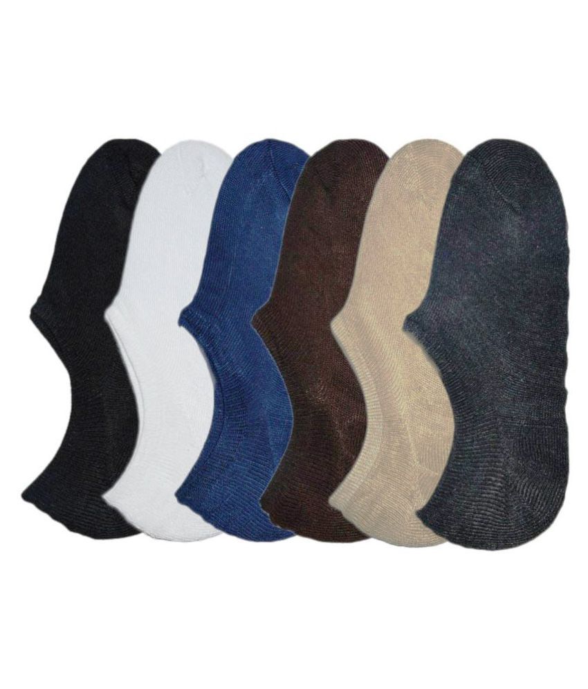     			Tahiro Multicolour Cotton Formal NoShow Socks -  Pack Of 6