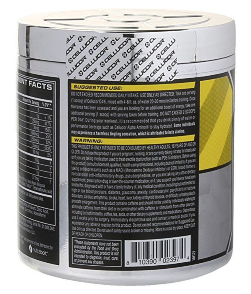 Cellucor C4 Pre Workout 60 Servings with Creatine Nitrate 390 gm Buy