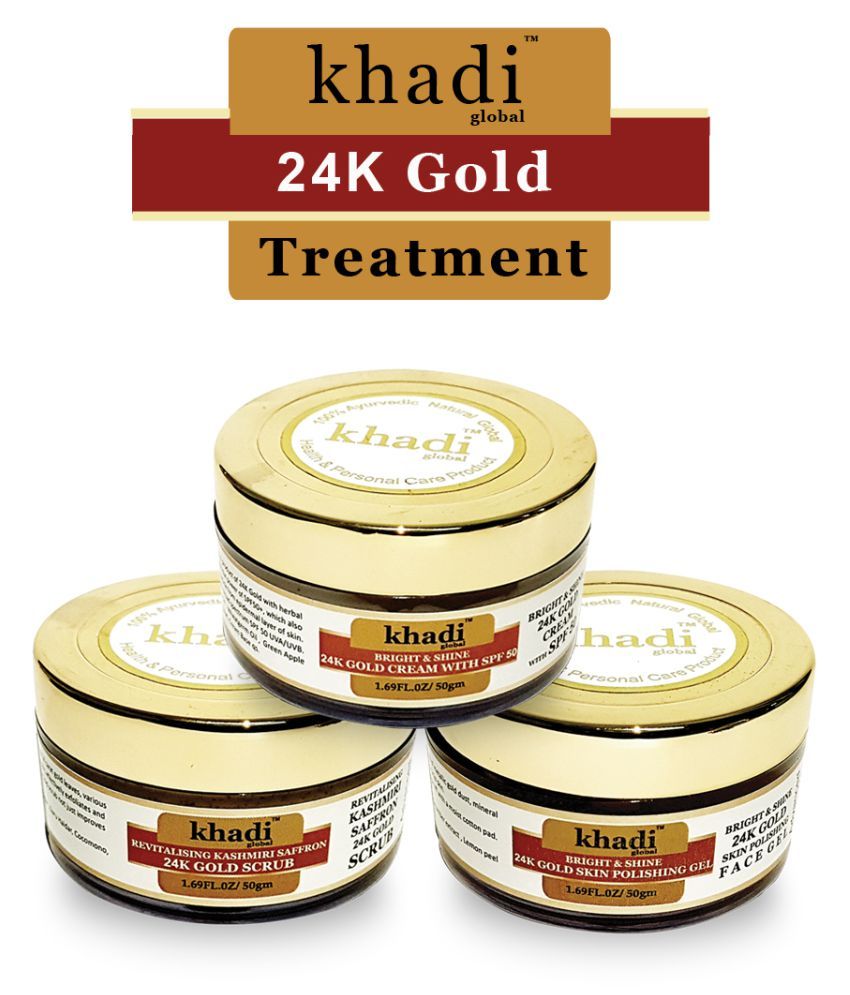 khadi gold facial kit
