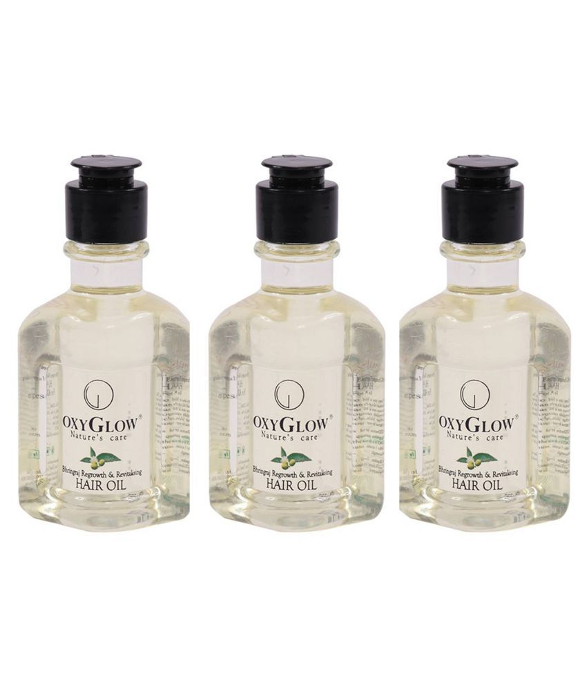 OxyGlow Bhringraj Hair Oil 100 ml Pack of 3 Buy OxyGlow Bhringraj Hair