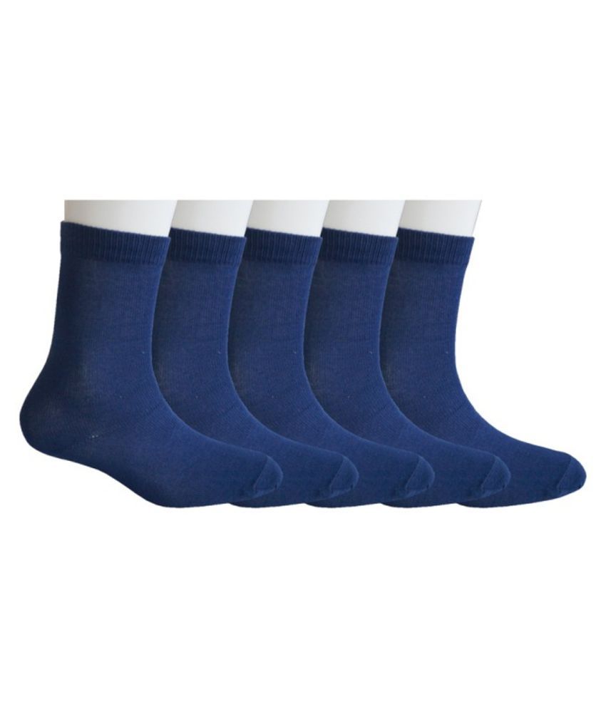     			Tahiro Blue Casual Mid Length Socks