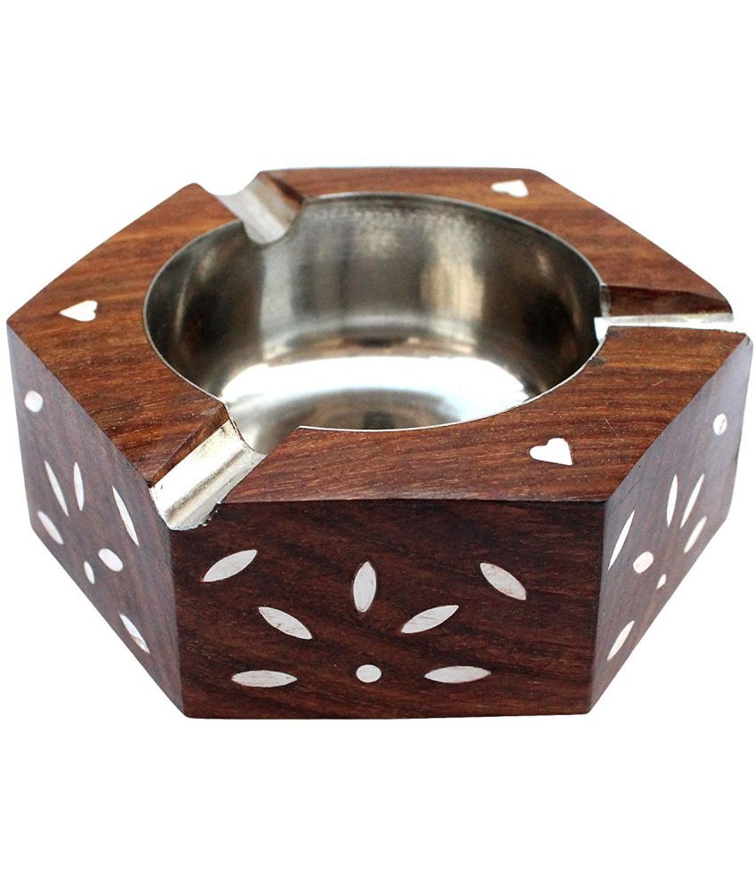 Wooden Designer Ashtray Buy Online at Best Price in India Snapdeal