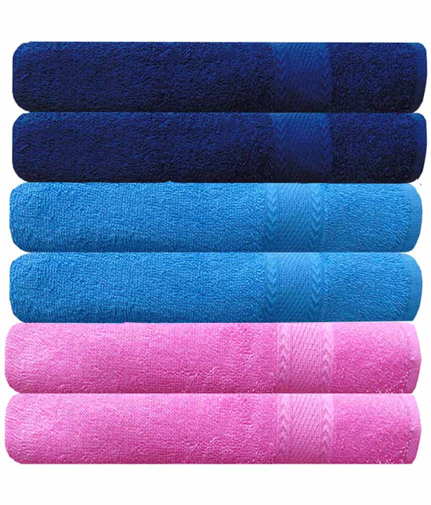     			Akin Set of 6 Hand Towel (Multi Colour) 40cm x 60cm