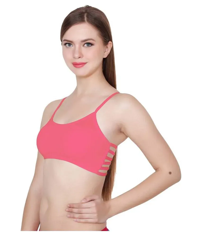 Apraa Pink Sports Bra - Buy Apraa Pink Sports Bra Online at Best Prices in  India on Snapdeal