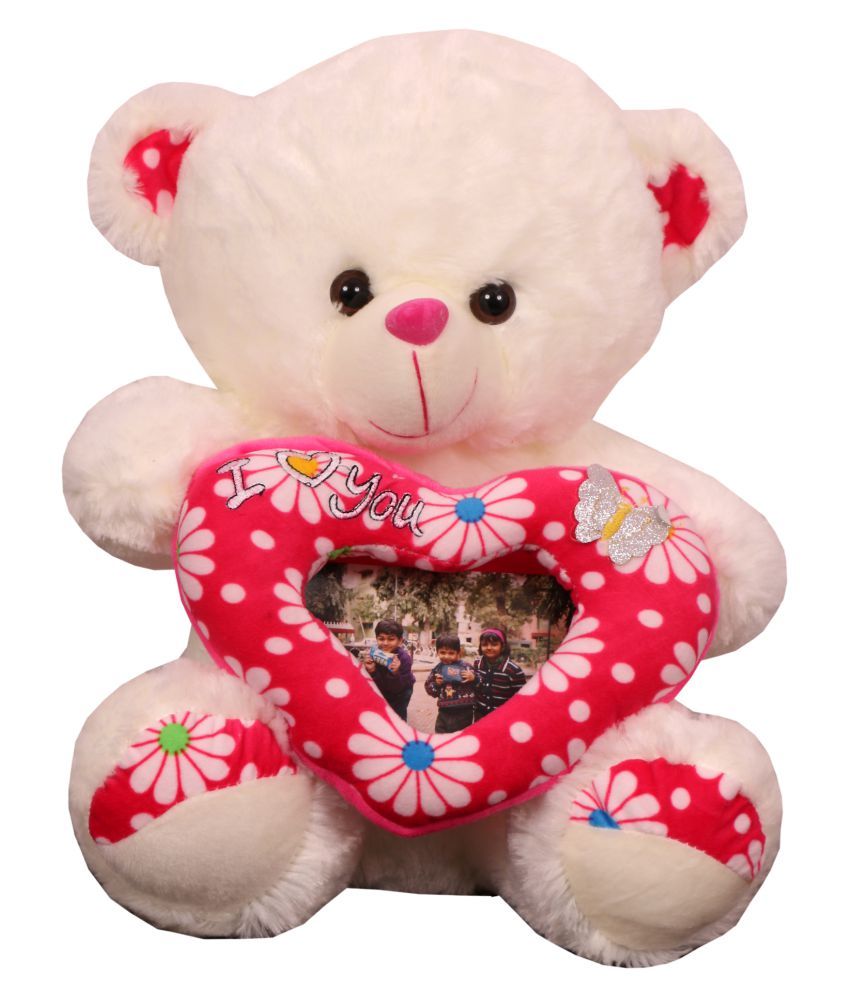 Skylofts Imported 45cm Personalised Teddy Bear With Your Photo Skylofts Imported 45cm Personalised Teddy Bear With Your Photo Inside The Heart Frame