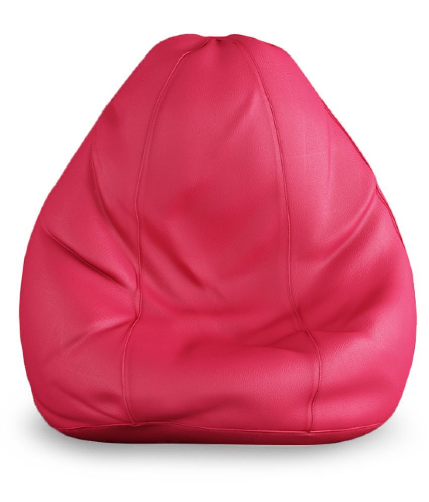 L Size Bean Bag Cover Pink Color Without Beans