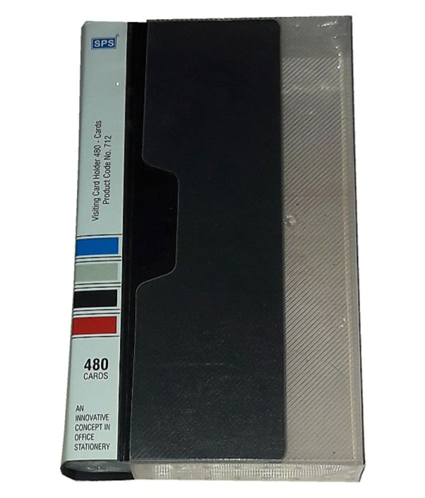     			SPS Visiting Card Holder (480 Folder) - (Black)