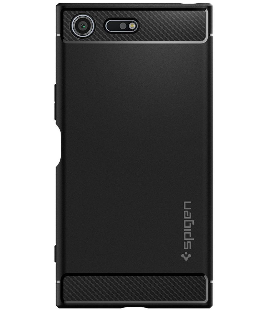 Spigen Xperia XZ Premium Case Rugged Armor Black G10CS21968 - Plain ...