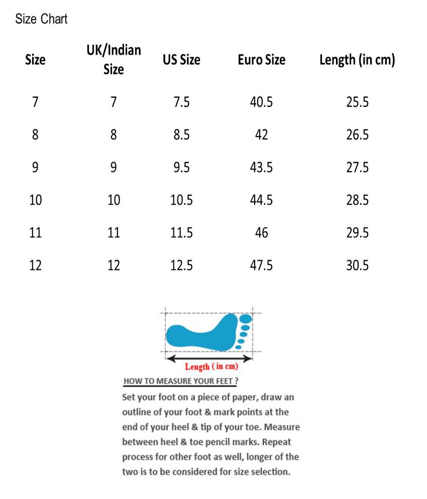 Adidas Size Chart India