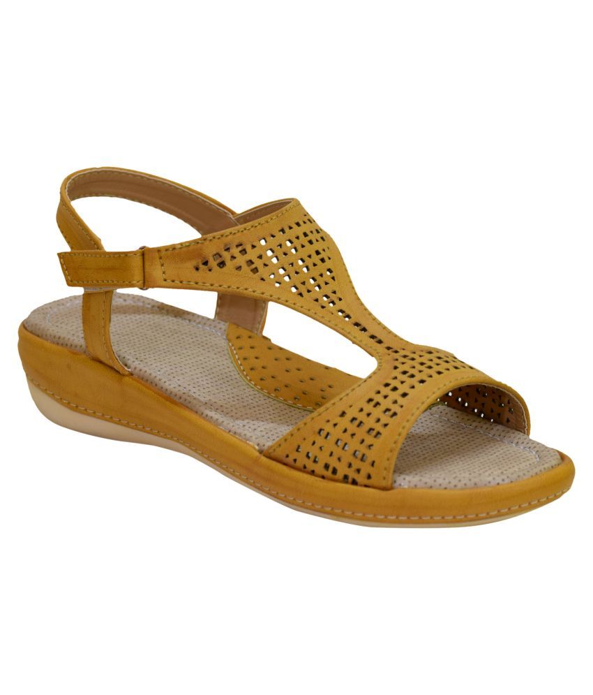 block yellow heels