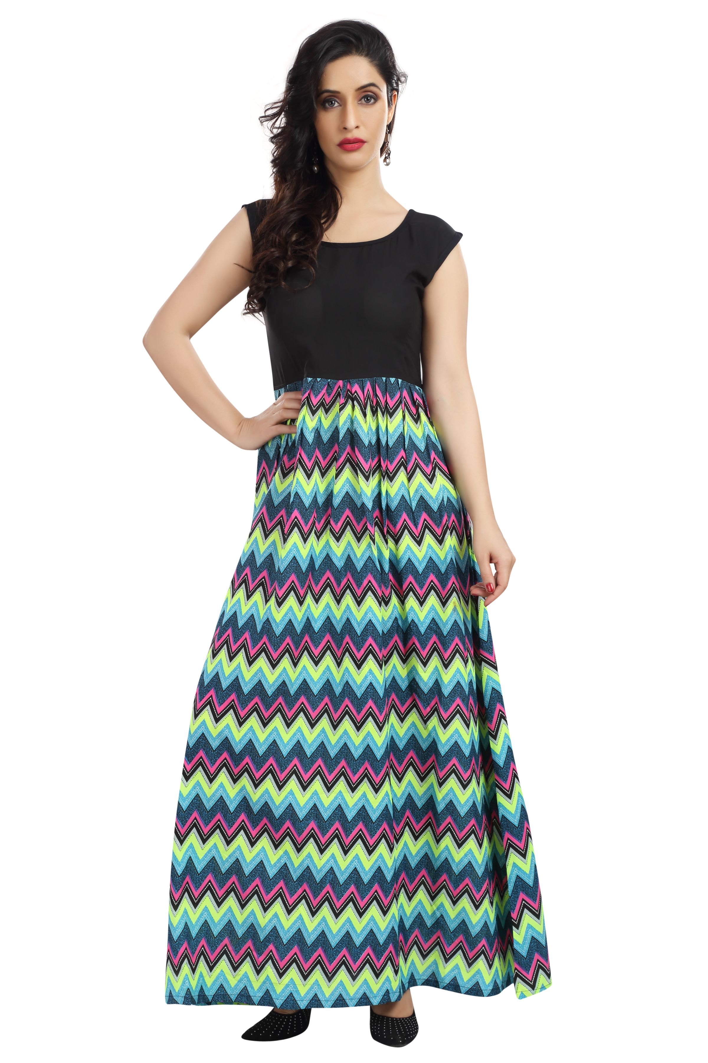 ORIO FASHION STORE Cotton Black Gown Buy ORIO FASHION STORE Cotton