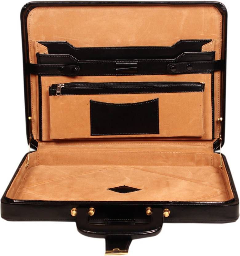 small black briefcase