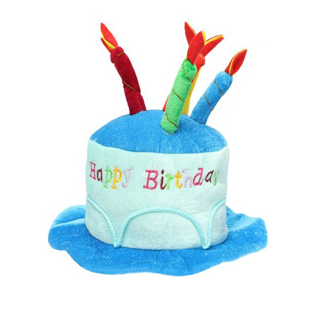 Nema Birthday Cake Candle Hat - Blue
