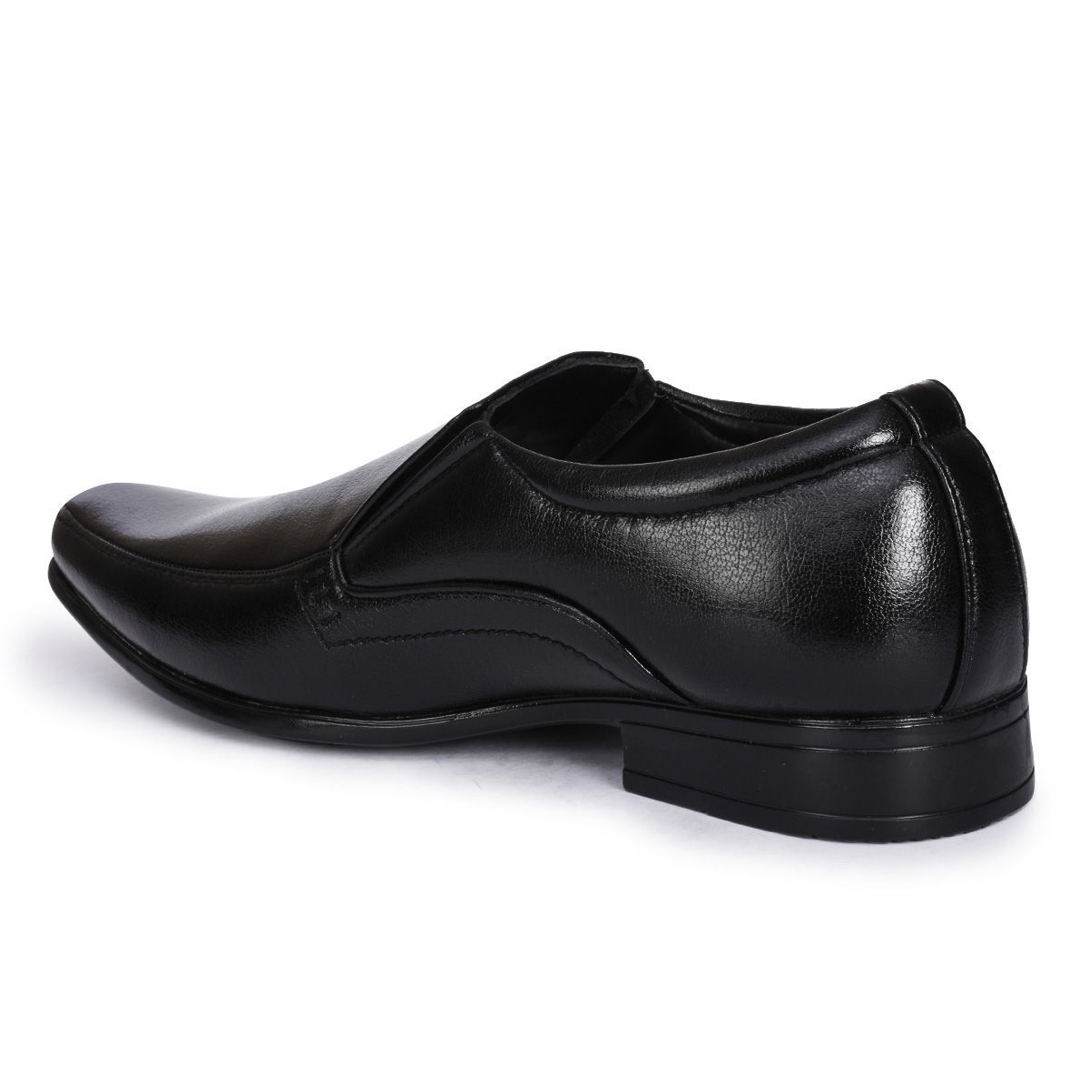 Action Slip On Artificial Leather Black Formal Shoes Price in India ...