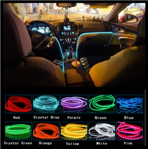 Decorative Car Dashboard Atmosphere Mood Lights Led Strip Blue