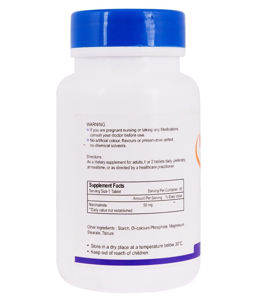 Healthvit Niacinamide (Vitamin B3) 50 Mg 60 Tablets Buy Healthvit