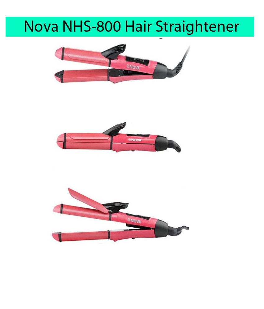 Nova NHS-800 Hair Straightener - Pink