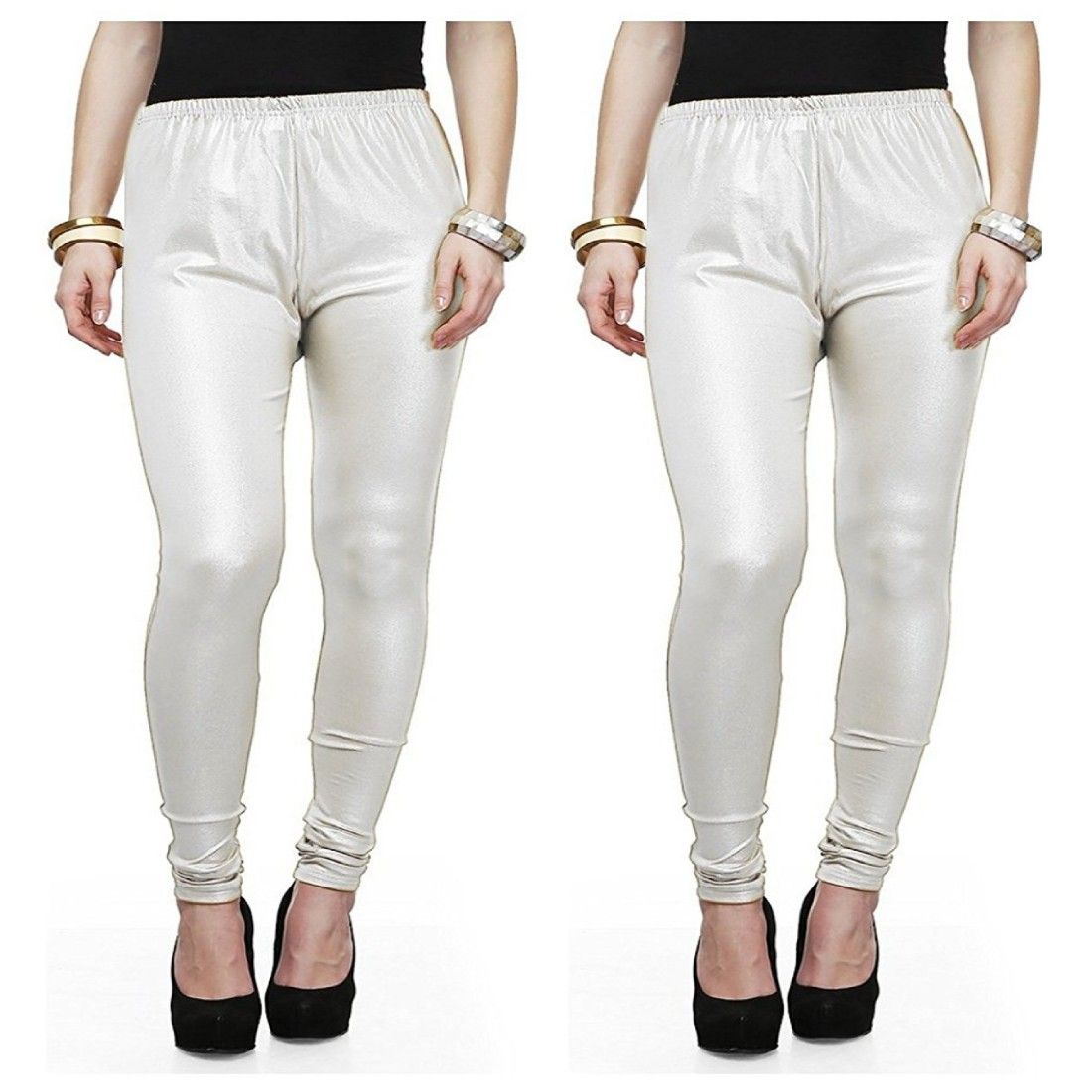 Fashion Guru Trading Co. Satin Pack of 2 Leggings Price in India Buy